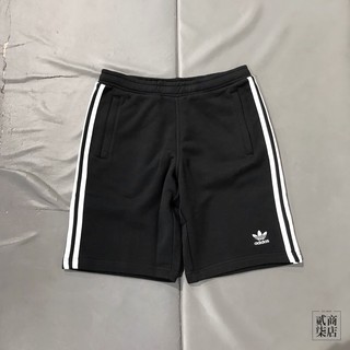 (D.S) adidas 3-Stripes Shorts 男款 黑色 三線褲 三葉草 棉質 短褲 DH5798