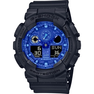 CASIO 卡西歐 G-SHOCK 藍色變形蟲系列手錶 GA-100BP-1A