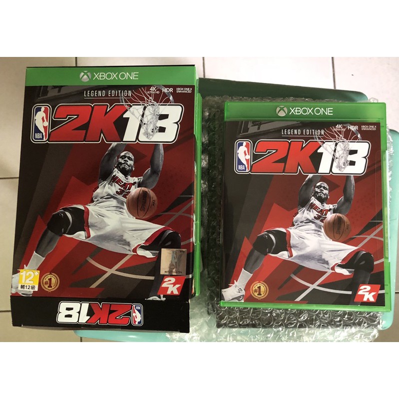 XBOXONE NBA 2K18 傳奇珍藏版 shaquille o'neal 全新 實體光碟版 護腕 海報 PS4