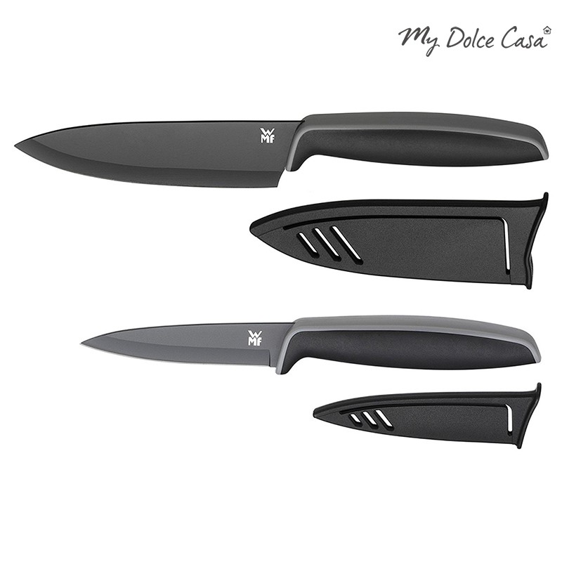 WMF Touch 主廚刀多用途刀 2入 黑色 含刀套[CLL02]