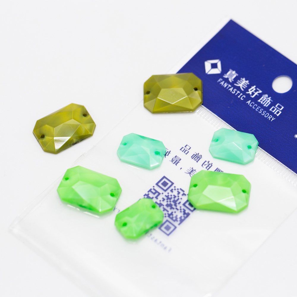 長八腳 尖面雙孔長方八角型珍珠色系手縫 Diy飾品配件 蝦皮購物