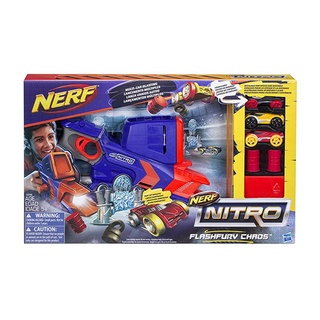【孩之寶Hasbro】NERF 樂活打擊 Nitro 極限射速賽車多重發射豪華組(車車遊戲組)
