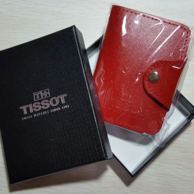 【全新限量商品】TISSOT 天梭錶 獨家限量 名片夾 卡片夾 紅