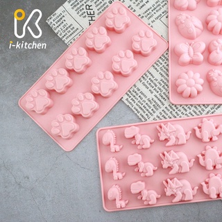 K愛廚房~FDA食品級矽膠模 多款造型 烘焙矽膠模 動物 恐龍 貓掌 貓爪 小鴨 巧克力 冰塊 軟糖 果凍 模具