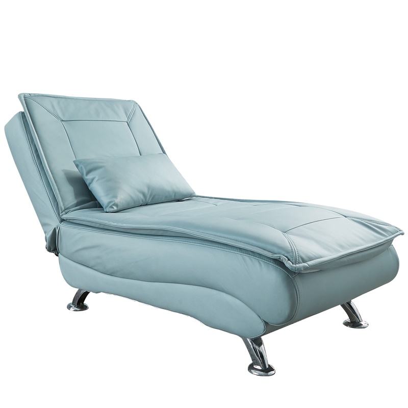懶人沙發床 傢俱優惠推薦 居家生活, Marcella Spa Blue Leather Sofa