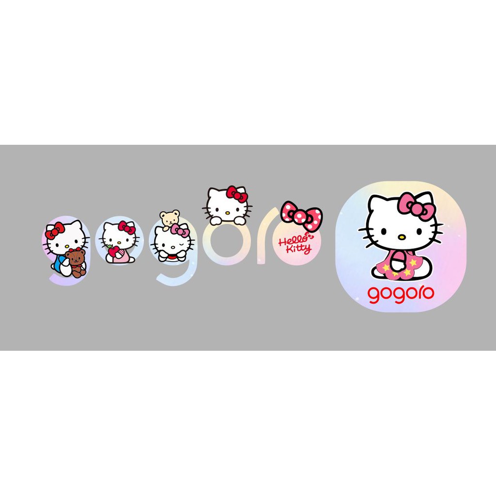Gogoro2 (可愛kitty組)3M反光一套優惠 logo貼.感應貼.