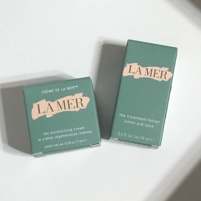 LA MER 海洋拉娜 乳霜7ml 濃縮精華露15ml 官網小樣組