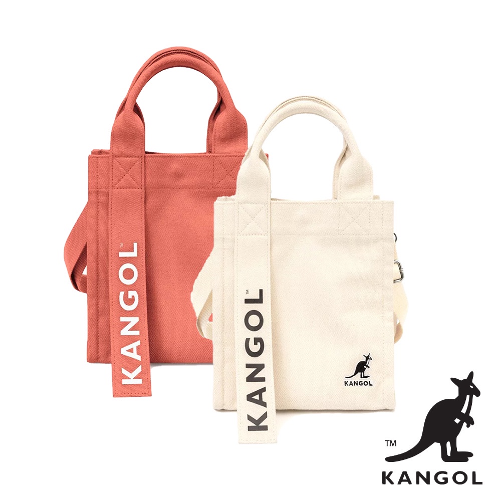 KANGOL袋鼠-方形帆布兩用側背包 郵差包 斜背包 側肩包 隨身包 AAStore