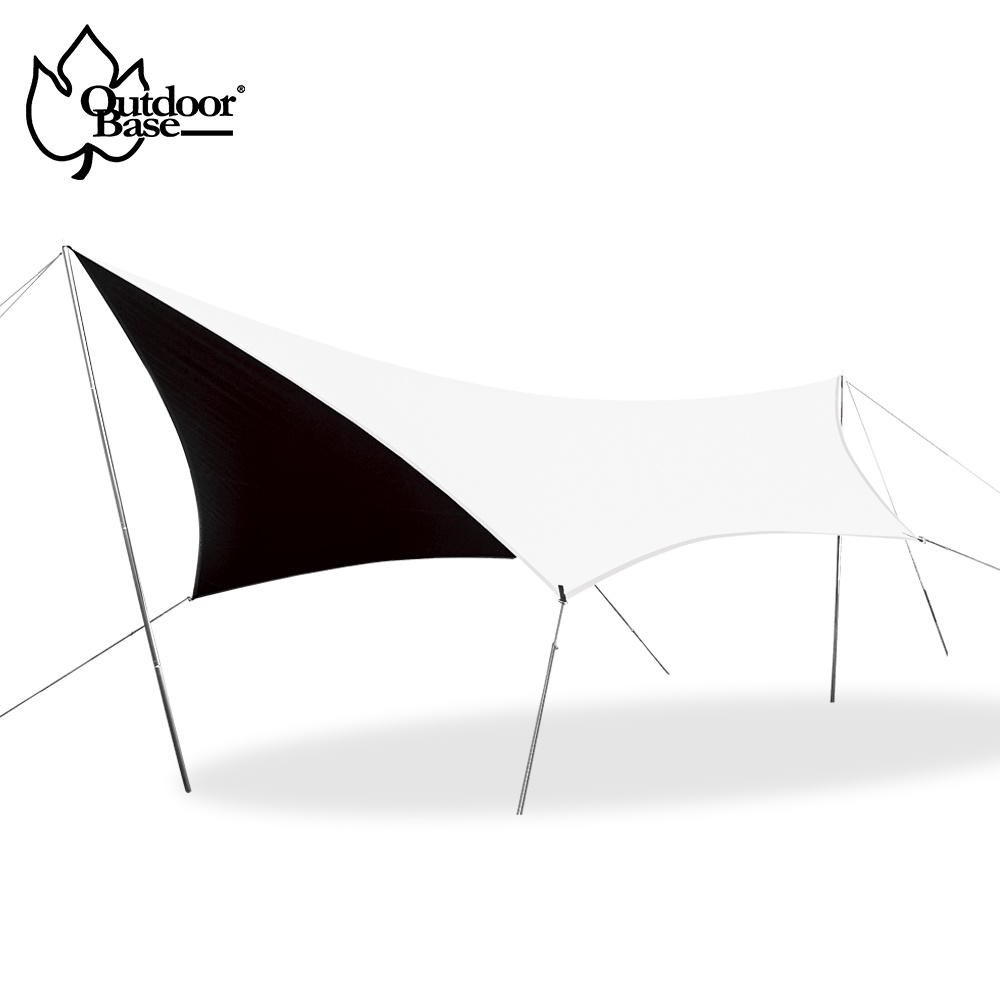 【Outdoorbase】彩繪天空-蝶型天幕布. 600x560cm∣單天幕布∣PolarNight科技塗層∣耐水壓