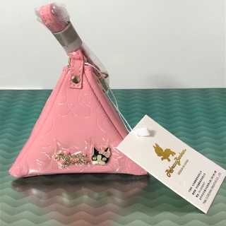 全新正版現貨Rebecca bonbon日本狗頭包/光膠金字塔零錢包-粉色