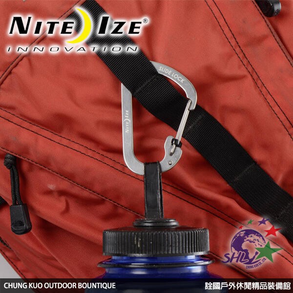 NITE IZE 帶鎖C型扣環 / 單個販售 / 兩色可選 / CSL4【詮國】