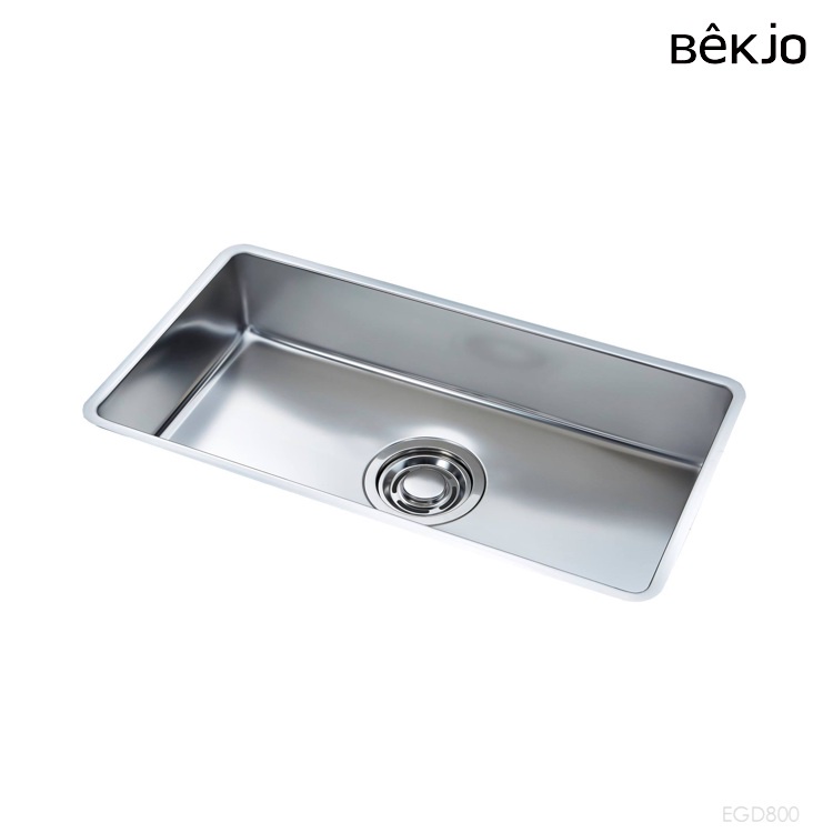 【BS】韓國 Baekjo (80cm) 不鏽鋼壓花水槽 EGD800 下崁
