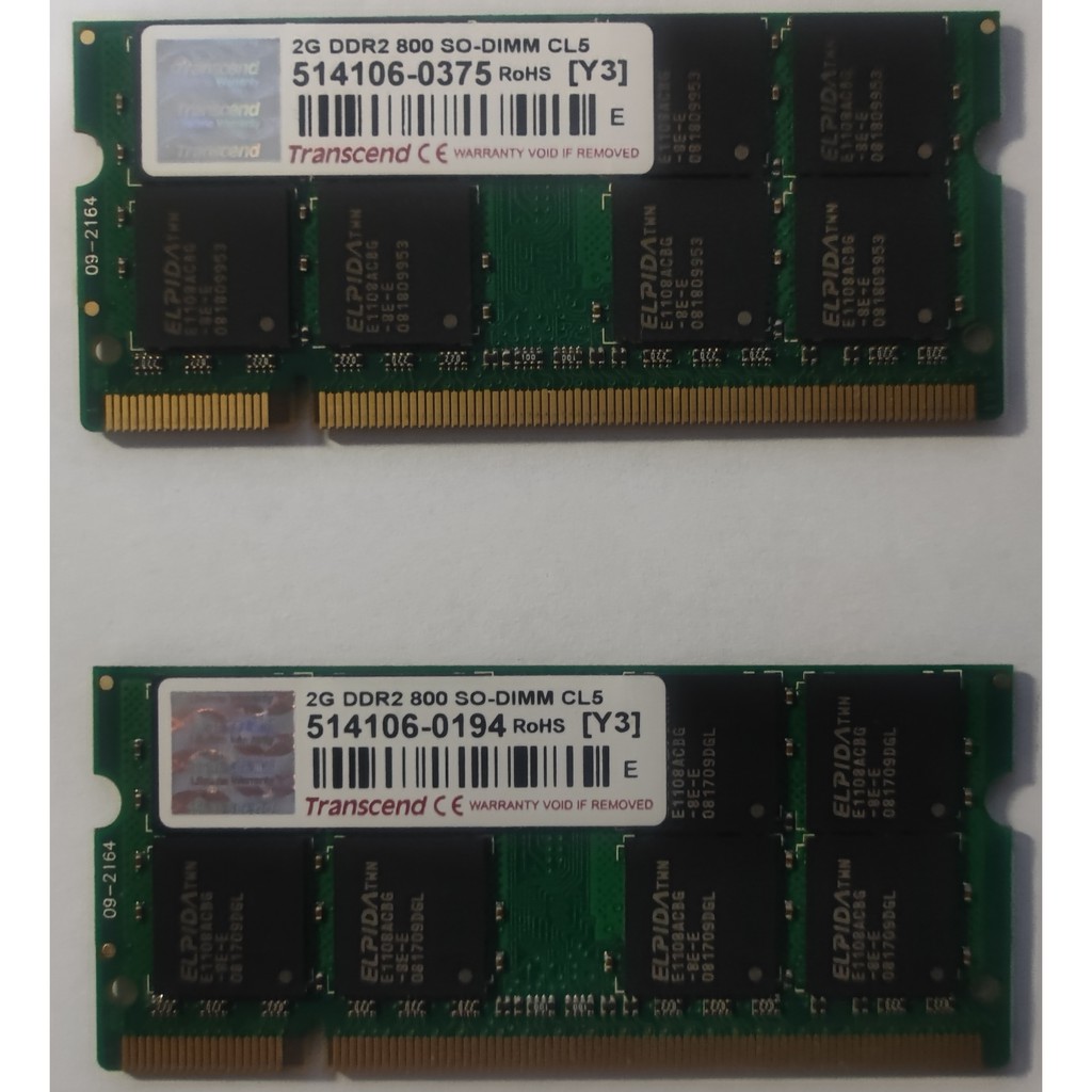 創見 Transcend  2G DDR2 800 SO-DIMM CL5 終身保固
