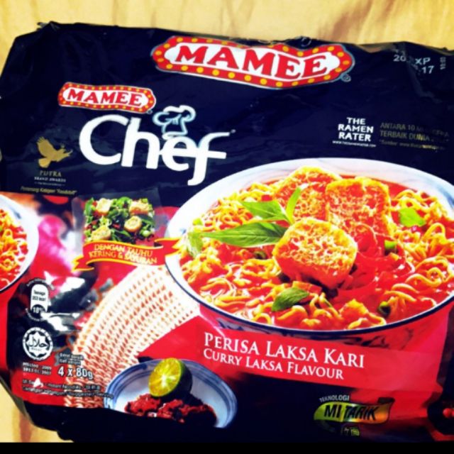 馬來西亞 Mamee Chef 咖哩叻沙泡麵