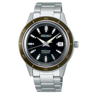 SEIKO 精工 (4R35-05A0G/SRPG07J1) PRESAGE 60年代復古經典機械錶-墨綠/40.8mm