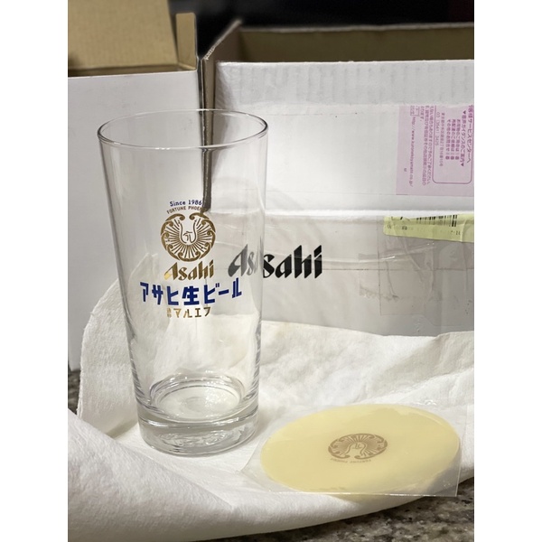 大結衣，日本空運回台現貨Asahi 新垣結衣 啤酒杯(盒裝杯墊版本) 非Sapporo 惠比壽 Orion