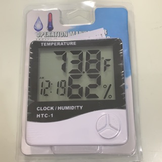 多功能濕溫度計 LCD液晶面板 溼溫度計 溫度計 濕度計 溼度計 大數字時鐘 數位鬧鐘