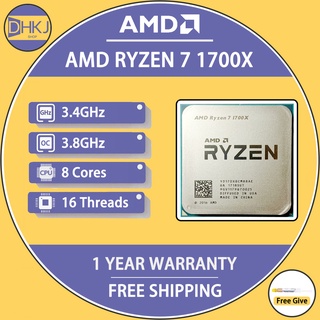 二手 AMD Ryzen 7 1700X R7 1700X 3.4 GHz 八核 CPU 處理器 YD170XBCM88