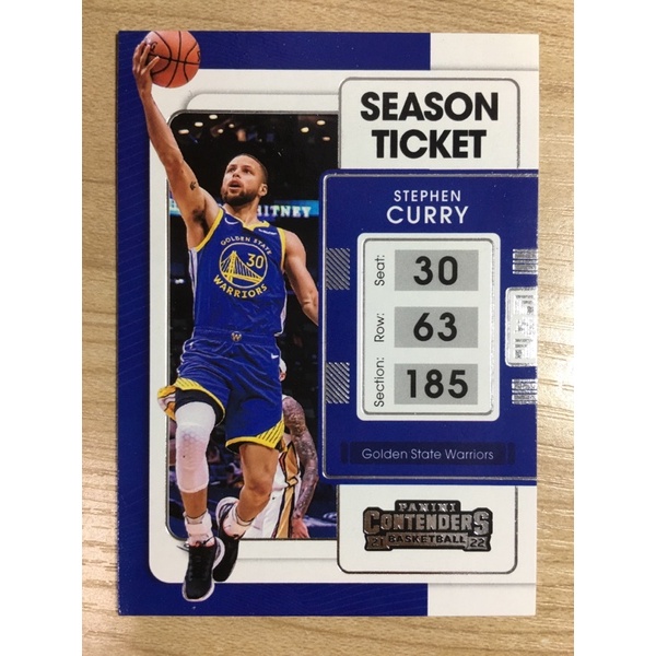 contenders 21-22 STEPHEN CURRY nba 球員卡 勇士