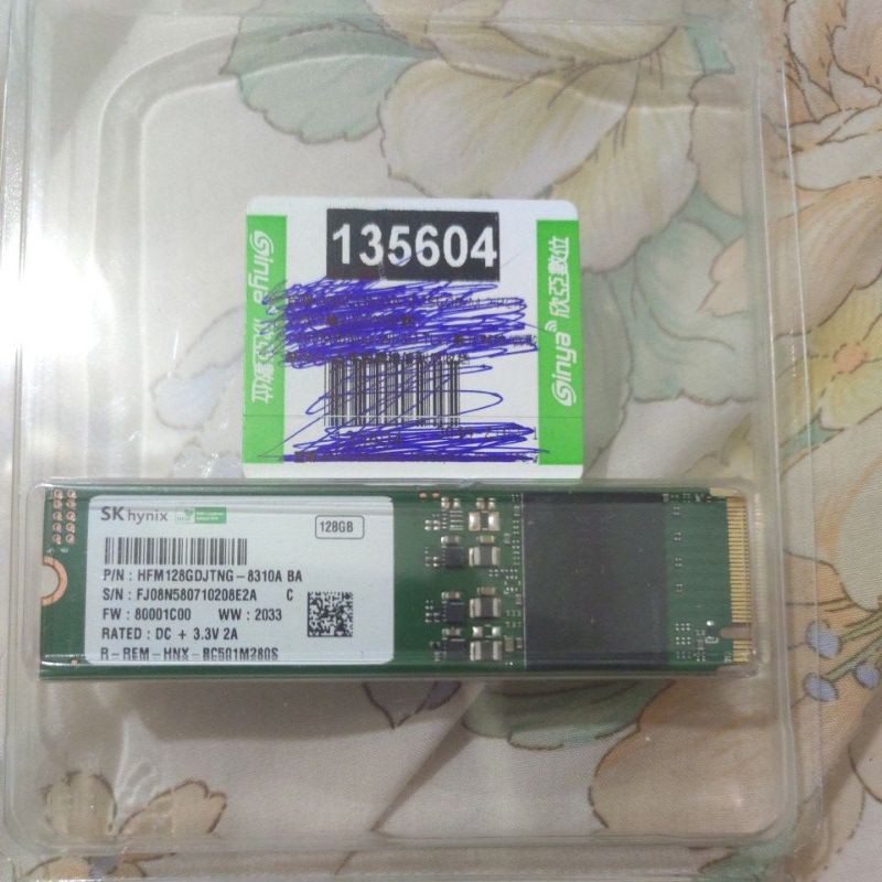 sk 固態硬碟 128G M2 SSD 2280 M.2 原裝海力士 全新128GB