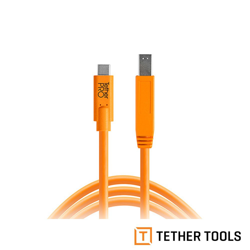 Tether Tools USB-C 轉 USB3.0Type B傳輸線4.6m CUC3415-ORG公司貨 廠商直送