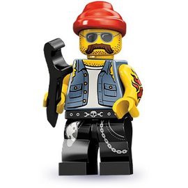 【台中翔智積木】LEGO 樂高 第十代人偶包 71001 16號 Motorcycle Mechanic 機車維修