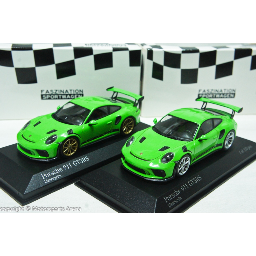 【現貨特價】1:43 Minichamps Porsche 911 GT3 RS 991.2 2018 綠色 ※限量※