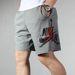 ⓉⒽⓇⒺⒺⒼ🔥7折⚡NIKE AIR JORDAN 1代運動短褲 棉褲 翅膀 灰色 男 CJ1919-091