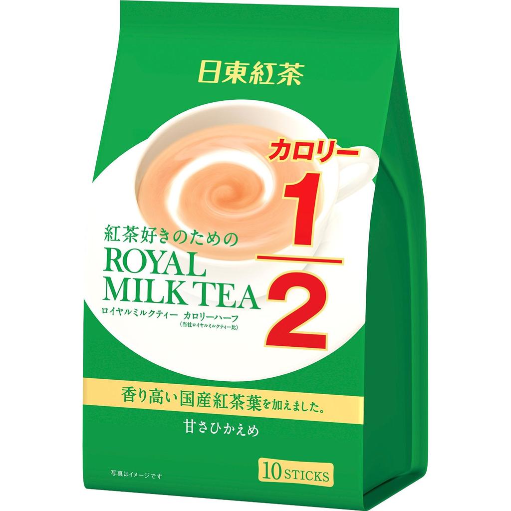 【日本買物趣】**現貨**日東紅茶 1/2低卡皇家奶茶 (一袋10包入)