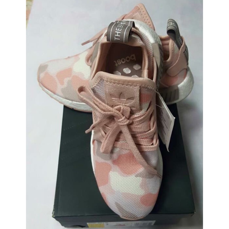 Adidas NMD XR1粉紅迷彩球鞋（22.5）