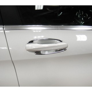 Benz C W205 2013~on C43 C63 車門把手防刮門碗 內襯保護貼 鍍鉻