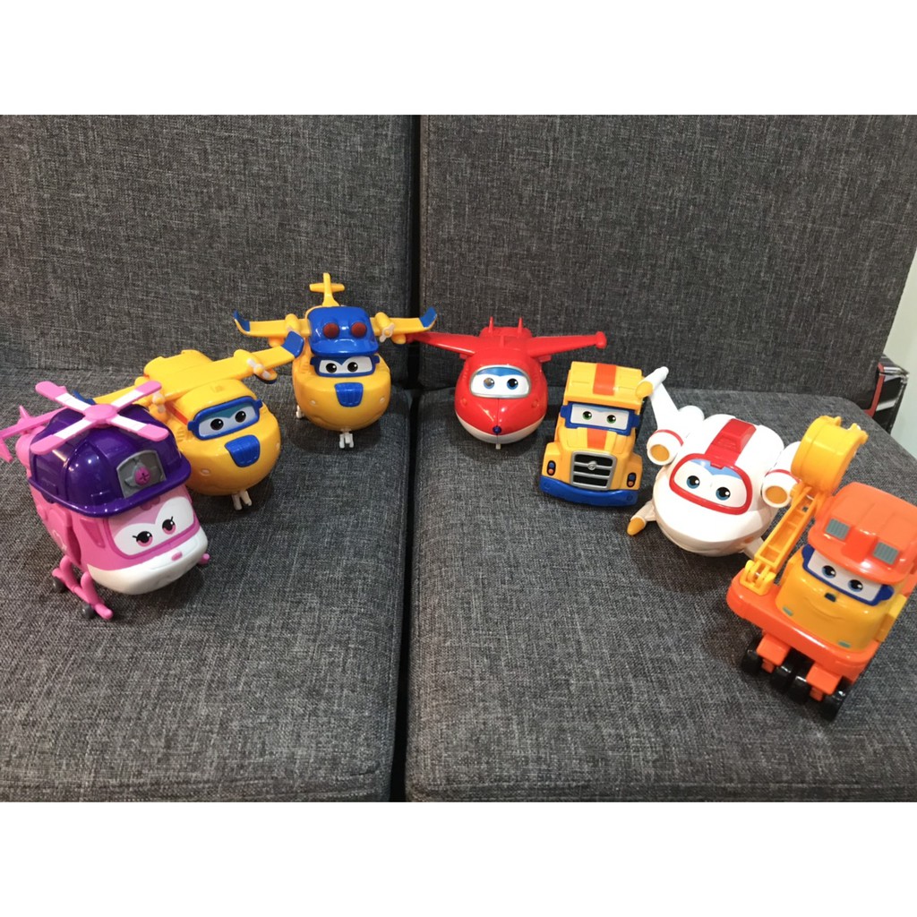 二手玩具 Super Wings 超級飛俠 救援騎士隊 蒂蒂 變形建築工程隊 多尼 杰特