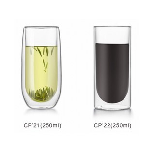🌟現貨附發票🌟Linox CP-21 CP-22雙層玻璃杯250ml 1入組 雙層杯 耐熱玻璃杯 雙層隔熱杯