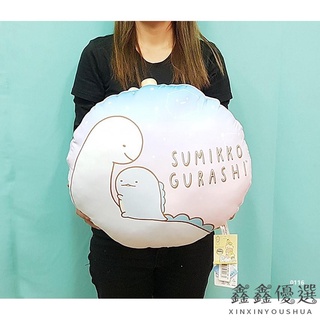 【現貨免運】角落生物全新正版授權 角落小夥伴 涼感圓扁枕 12吋 冰絲面料 恐龍 蜥蜴 抱枕 靠墊鑫鑫家居用品
