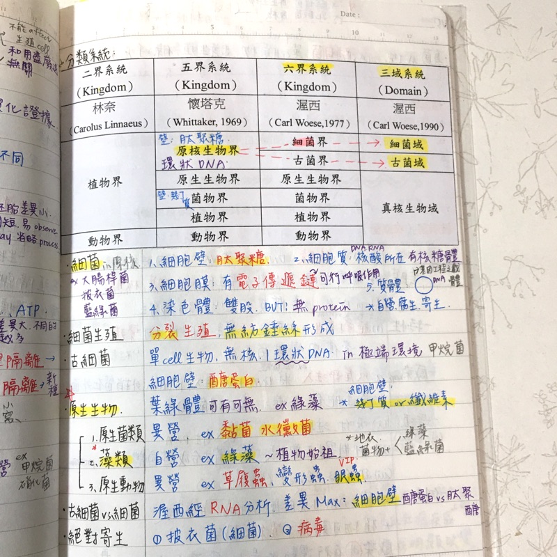 學測筆記 生物個章節重點與圖表 蝦皮購物