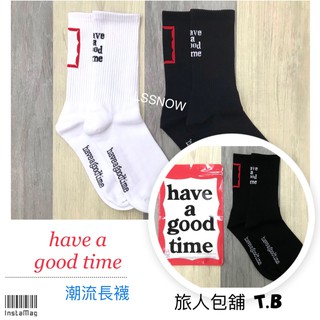 have a good time 潮流 長襪 (正品-現貨) 長襪 字母 襪子 品牌襪子 襪子