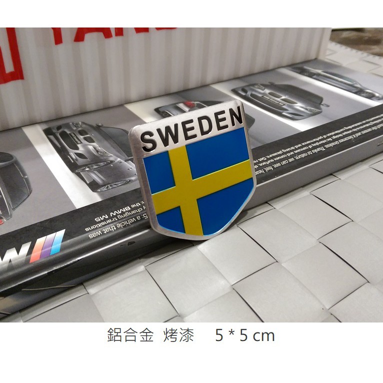 瑞典旗 SWEDEN 車貼 車標 國旗標 VOLVO V90 V60 V40 SCANIA SAAB WAGON