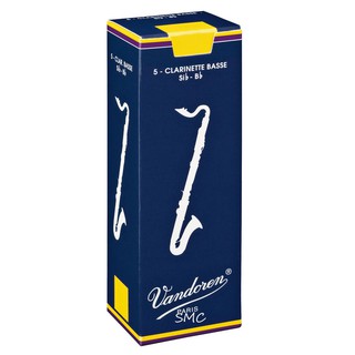 【展韻樂器】現貨 法國 Vandoren 低音豎笛 竹片 藍盒 5片裝／盒 BCL 低音豎笛 竹片