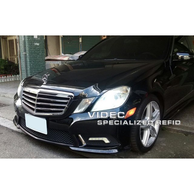 巨城汽車 HID 汽車用 BENZ W212 大燈 裝 LED 燈管 燈泡 實車照