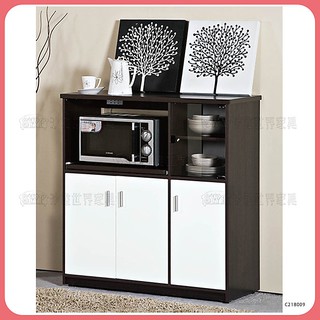 【沙發世界家具】3.3尺塑鋼餐櫃〈D489399-02 〉收納櫃/置物櫃/碗盤櫃/餐櫃/電器櫃