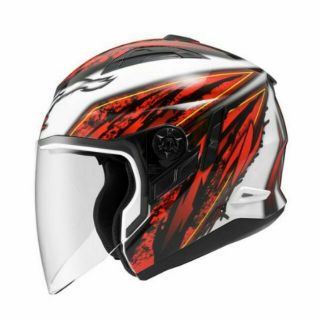 ☆宥鈞機車騎士精品☆ZEUS ZS-613B彩繪款9合1多功能帽AJ5白/紅半罩