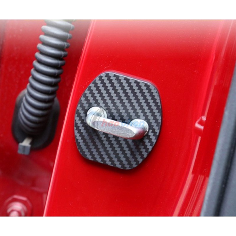 NISSAN日產 碳纖維紋 車門鎖扣保護蓋 4入/組 KICKS XTRAIL LIVINA SENTRA【CA116】