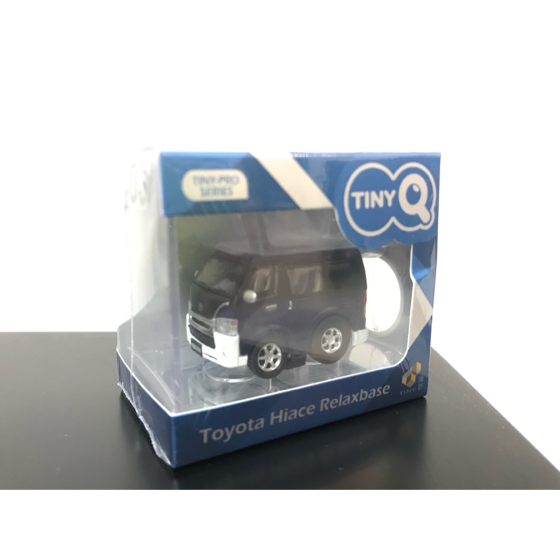 Tiny Q 系列 ～ TOYOTA HIACE 藍紫色(白保桿) 香港玩具展會場限定版