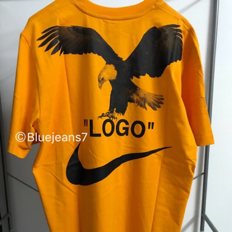nike off white t shirt orange