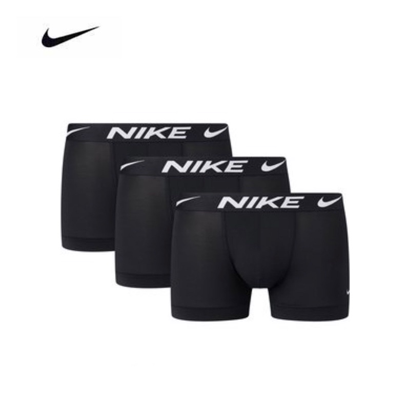 台灣現貨可刷卡-Nike 四角內褲 全新非二手 Essential Micro 纖維材質 黑色四角 單件拆售