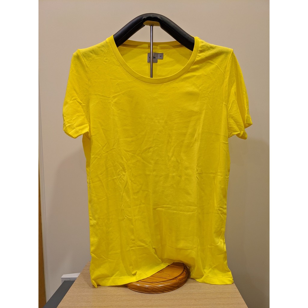【全新ASOS】黃色素t 素踢 素色T-SHIRT棉質 可當內衣 男生 男性