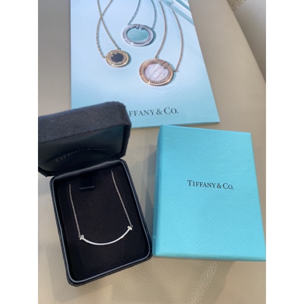 Tiffany&amp;Co. 微笑項鍊 白金 小號（台南新光三越購入）