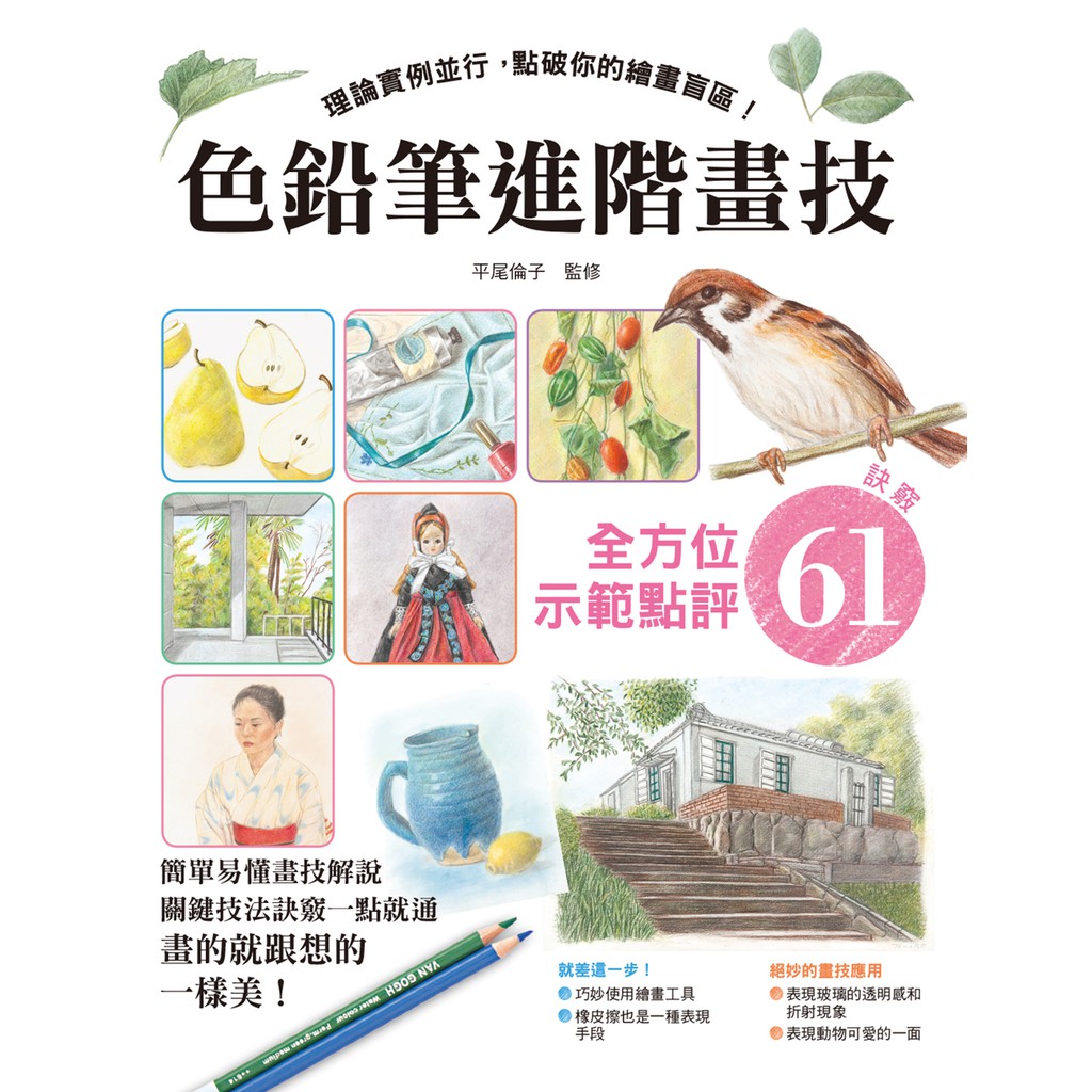 色鉛筆進階畫技 理論實例並行 點破你的繪畫盲區 全方位示範點評訣竅61 蝦皮購物