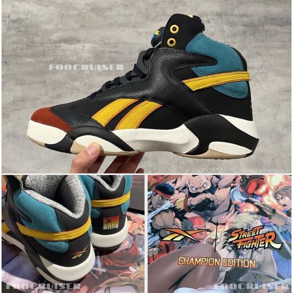 REEBOK X STREET FIGHTER SHAQ ATTAQ 男鞋 快打旋風 聯名 籃球鞋 高筒 HR0603