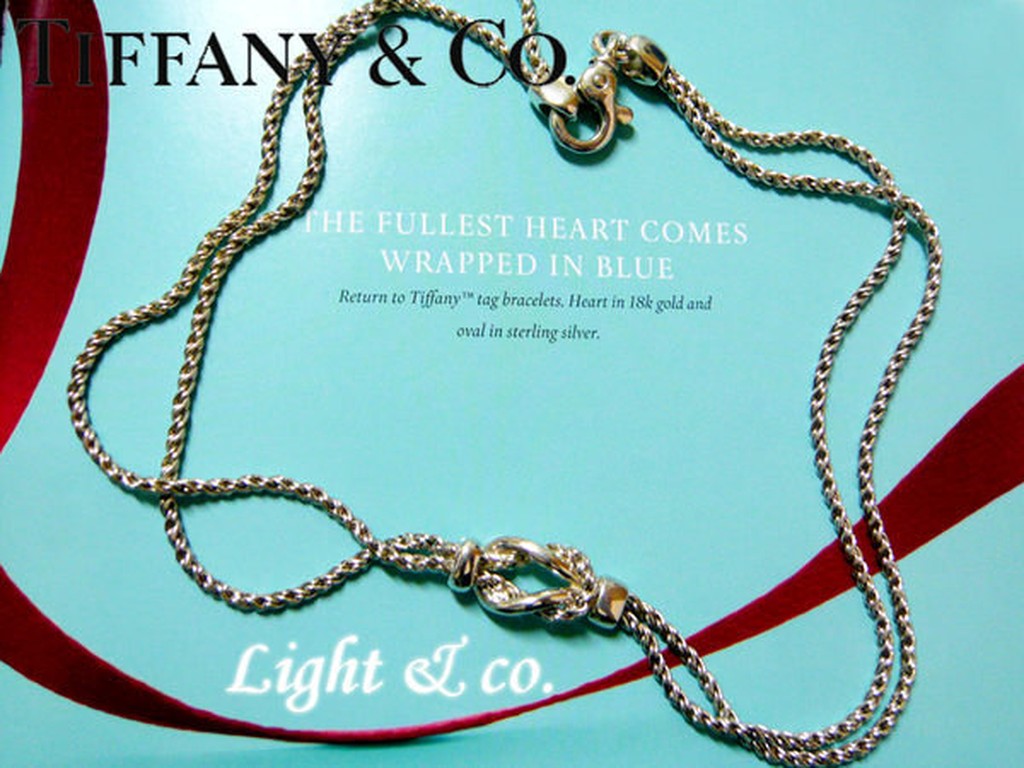 【Light &amp; co.】專櫃真品 TIFFANY &amp; CO 純銀925 稀有款 經典 麻繩 雙鋼索麻花 項鍊 類威尼斯